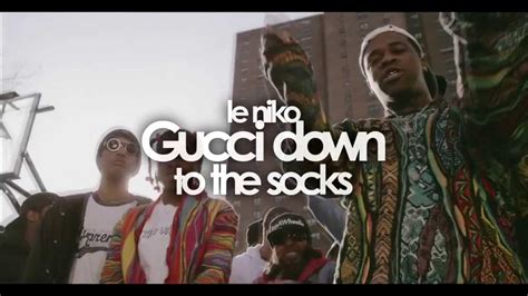 coogi and gucci down to the socks